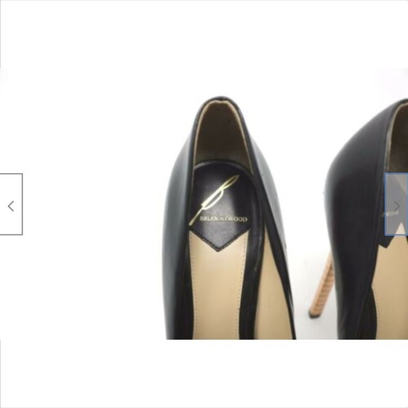 Brian Atwood Fontanne Leather Pumps - Picture 5 of 6